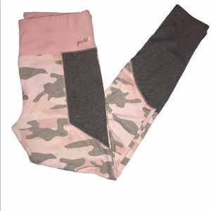 Justice Pink and Gray Camo Pants